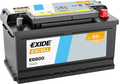 Exide EB800 Excell 80Ah Autobatterie