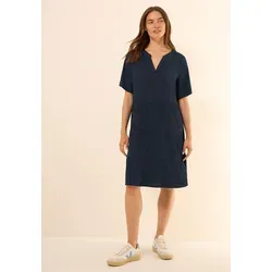 Cecil Damen Strukturkleid mit Volants - Knielanges Sommerkleid mit feiner Struktur, ideal für warme Tage. Der angenehme Viskosemix sorgt für hohen Tragekomfort.
