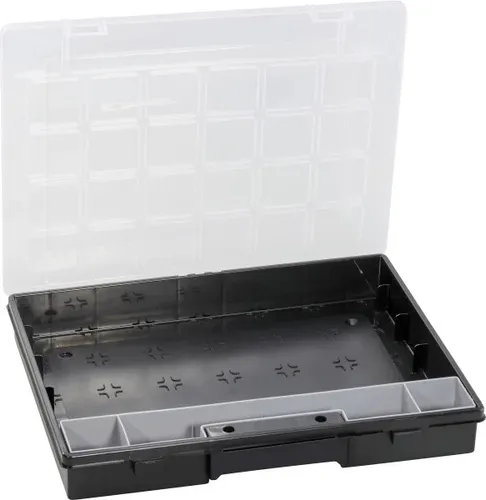 Allit Sortimentskasten EuroPlus Flex 37-1 37x 29,5x5,5 cm schwarz - transparent