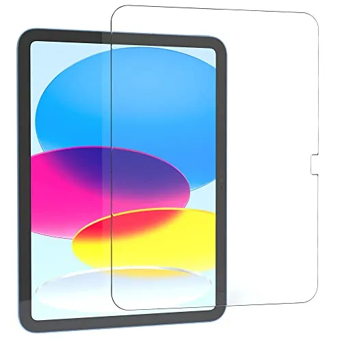 EAZY CASE - Displayschutzfolie kompatibel mit iPad 10. Generation 2022 Displayschutz Glas 10,9 Zoll Glasfolie 9H Härte 0,3mm dünne Tabletschutzfolie Tablet Schutzglas Folie Transparent Ultra Klar