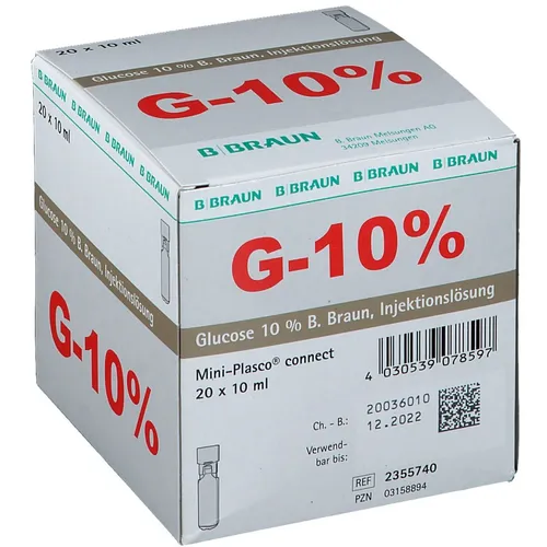 Glucose 10 % B. Braun Mini-Plasco® connect Injektionslösung von B. Braun