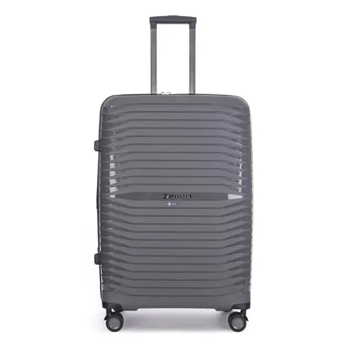 Stratic Bright+ Hartschalen-Koffer Trolley - großer, wasserabweisender Reisekoffer mit 4 Rollen, erweiterbar und TSA-Schloss, NFC-fähig für digitale Kontrolle