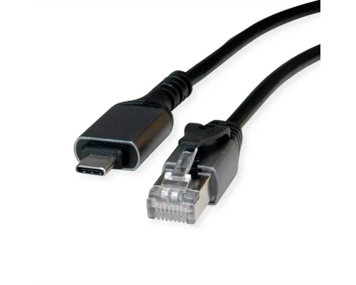 VALUE USB 3.2 Gen 2 Typ C zu Gigabit Ethernet Konverterkabel Computer-Adapter USB Typ C (USB-C) Männlich (Stecker) zu RJ-45 Männlich (Stecker), 500.0 cm