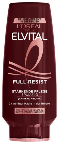 L'ORÉAL PARIS Elvital Full Resist Haarspülung 6-tlg. - Starke Haarpflege für widerstandsfähiges Haar! Die Spülung entwirrt und schützt vor Haarbruch, ideal für beanspruchtes Haar.