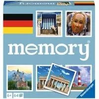 memory Deutschland Gedächtnisspiel - Gesellschaftsspiel für 2-8 Spieler, fördert das Gedächtnis und macht Spaß für die ganze Familie, ideal ab 6 Jahren.