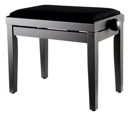 Classic Cantabile Pianobank Dunkle Walnuss Matt - Hochwertige Pianobank mit verstellbarer Höhe und rutschfesten Gummifüßen, ideal für Musiker, die Komfort und Stabilität beim Spielen benötigen.
