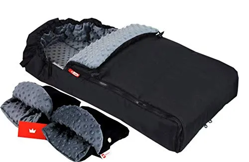 BABYLUX Fußsack 90cm MINKY für Kinderwagen & Buggy