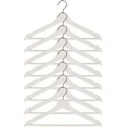 Holzkleiderbügel Weiß Variante 8'Er Pack-myw53527-5-neu