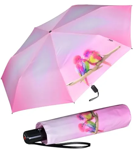 Knirps Taschenschirm Slim Duomatic Auf-Zu-Automatik Rainbow Kanaris