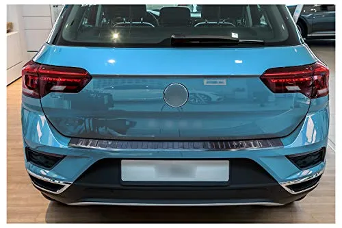 Ladekantenschutz für VW T-Roc Edelstahl Rostfrei - Stoßfängerabdeckung aus hochwertigem V2A Edelstahl, passgenau und selbstklebend für optimalen Kratzschutz.