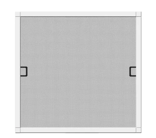 Schellenberg Insektenschutzfenster PREMIUM, Alu Rahmen, 140 x 150 cm - Fliegengitter mit stabilen Aluminiumprofilen und KLARSICHT-Fiberglasgewebe für optimale Durchsicht und Luftdurchlässigkeit. Einfache Montage ohne dauerhaften Einbau, ideal für Fenster.
