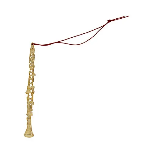 mugesh Anhänger Klarinette Pappelholz - Schönes Geschenk für Musiker