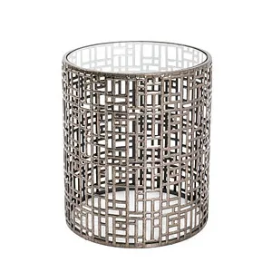 HAKU Möbel Beistelltisch Glas bronze 38x38 cm in bronze von HAKU Möbel