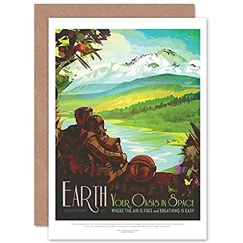 Artery8 Earth Space Oasis Tours Reisen Nasa Geburtstagskarte