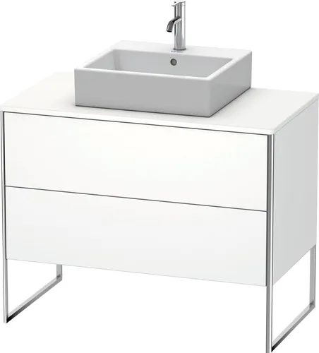 Du Xsquare Kwtu Konsolenwaschtischunterbau, Weiß Seidenmatt 1000x548x778mm