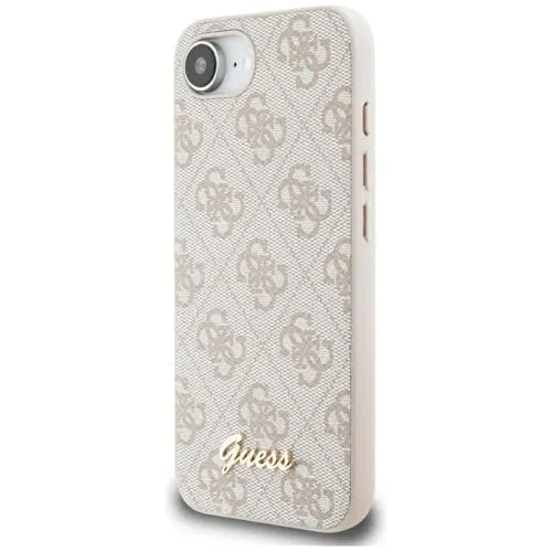 Guess Apple iPhone 16e Schutzhülle mit MagSafe - Rosa - Taschen & Schutzhüllen, schützendes Hardcover-Design mit MagSafe-Kompatibilität für eine einfache Nutzung von Zubehör.