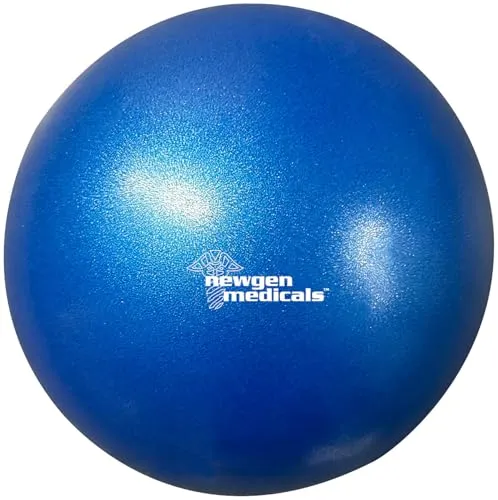 Newgen Medicals Fitness Ball: Rutschfester Pilates-Ball mit Röhrchen zum Aufblasen, Ø 23 cm (Kleiner, Trainingsball Pilates)