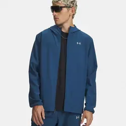 Under Armour Velociti Pro Storm Laufjacke Herren - blau, silber, Größe XL - Wasserabweisende Laufjacke für optimale Bewegungsfreiheit. Die Under Armour Velociti Pro Storm Laufjacke ist ideal für Läufer, die auch bei Wind und Regen nicht aufgeben. Reflektierende Details sorgen für Sicherheit bei schlechten Lichtverhältnissen.