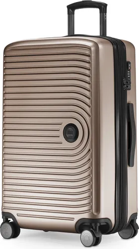 HAUPTSTADTKOFFER Mitte - Mittelgroßer Hartschalenkoffer mit TSA und 4 Rollen - Koffer, ideal für Kurzreisen mit 8 cm Volumenerweiterung für bis zu 88 Liter, robuste Hartschale aus 100% ABS und integriertes TSA-Zahlenschloss für höchste Sicherheit.