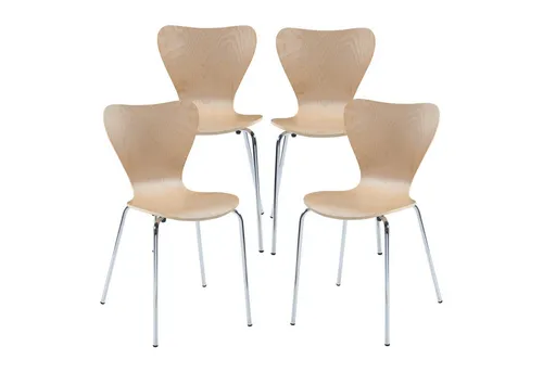 [en.casa] Esszimmerstühle 4er Set Essunga