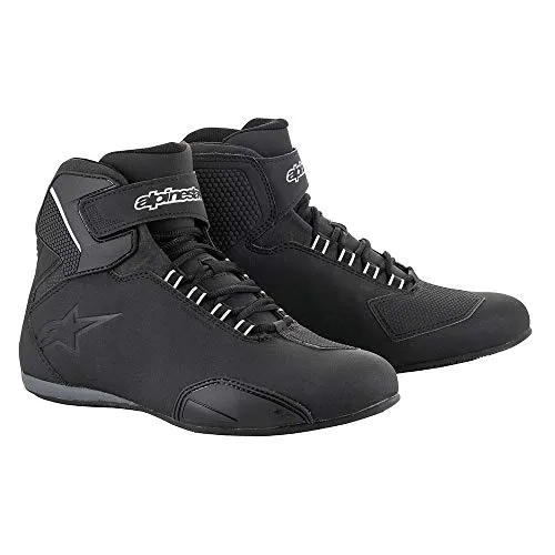 Alpinestars 2544519-10-10 Sektor Wasserfeste Motorradschuhe, Schwarz, 43 EU