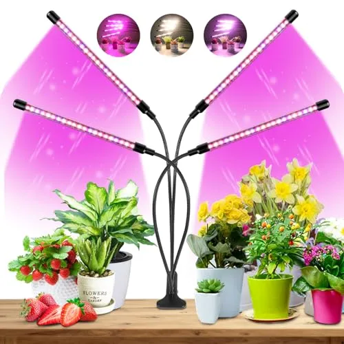 Wolezek LED Pflanzenlampe mit 80 LEDs – Vollspektrum Pflanzenlicht für Zimmerpflanzen