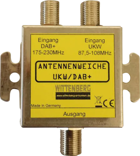 Wittenberg Antennen UKW & DAB+ Antennenweiche - Sonstiges Lautsprecherzubehör, ermöglicht den gleichzeitigen Empfang von UKW und DAB+ für optimale Klangvielfalt.