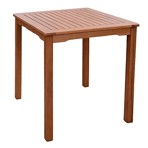Gartentisch Pittsburgh 70x70cm aus Eukalyptus - Beistelltisch aus FSC-zertifiziertem Eukalyptus, witterungsbeständig und ideal für Balkon, Terrasse oder Garten. Flexibel einsetzbar und robust für gesellige Runden.