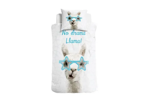 Little Monster Kinderbettwäsche Renforce Bettwäsche 135x200 Lama 100% Baumwolle BLACK CYBER SALE XMAS, Renforcé, 2 teilig, alpaca Lama Kuschelbettwäsche Geschenke fürKinder Mädchen sale sommer