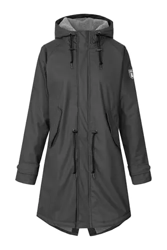 Derbe Friese Tidaholm Damen Regenjacke in grau von Derbe