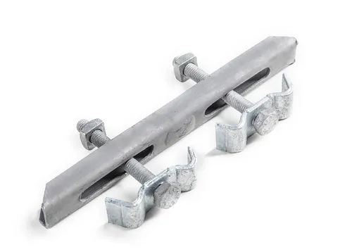 Befestigung Gitterrost Klammer Doppelklemme Rosthöhe 25/ 30/ 40 mm feuerverzinkt