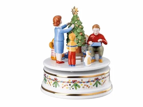 Hutschenreuther Weihnachtsleuchten Spieluhr groß 2024 - Nussknacker, limitierte Weihnachtsedition 2024 mit sanftem Musikstück für festliche Stimmung. Ideal für Sammler, nur 499 Stück erhältlich.