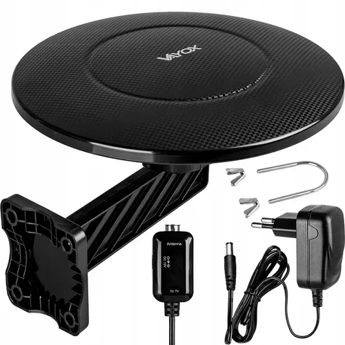 Vayox Außenantenne VA0039 Digital360 | DVB-T/T2 | Full HD | 4K | VHF/UHF | Schwarz