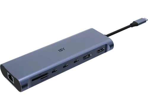 ISY IAD-1036 13-in-1 USB-C Multiport-Adapter, Silber von i:SY