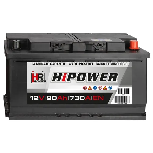 Produktbild HR HiPower 12V 90Ah Starterbatterie