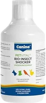 Petvital Bio-insect Shocker Spray vet. 500 ml - rezeptfreies Insektenspray für Hunde, effektiv gegen Flöhe, Läuse und Zecken