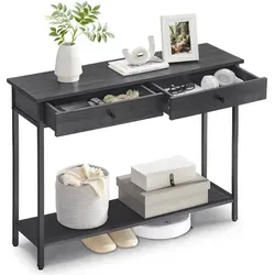 VASAGLE Konsolentisch mit 2 Schubladen