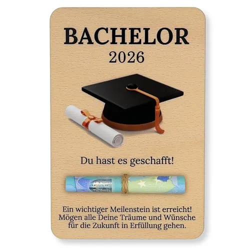 ZUKLA Geldgeschenk Verpackung für Bachelor Abschluss von ZUKLA