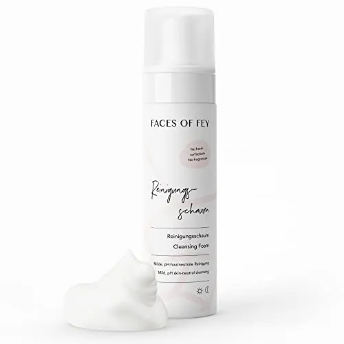 FACES OF FEY Gesichts-Reinigungsschaum - pH-neutrale Reinigung für empfindliche Haut, sanft und ohne Duftstoffe, ideal für alle Hauttypen und dermatologisch getestet.