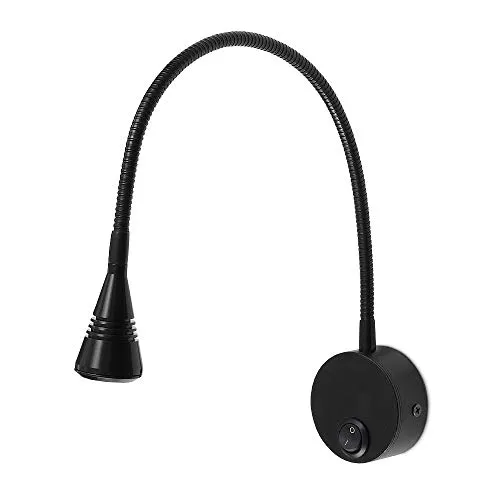 LED Wandleuchte Leselampe LORIS SCHWARZ – 3W, Neutralweiß 4000K, 180lm
