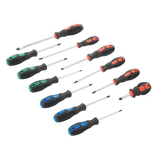 Universal-Schraubendreher 12-tlg Schraubenzieher Schlitz Kreuz Werkzeugsatz