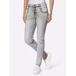 heine Bequeme Jeans mit Crinkle-Effekt von Heine