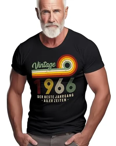 Herren T-Shirt als Geschenk für Männer zum 60. Geburtstag: Vintage 1966 Limited Edition