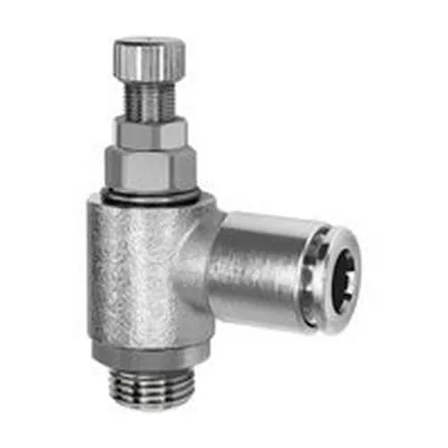 RIEGLER 116956 Drosselventil beidseitig G 1/8 Steckverbindung 6-1 Stück