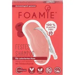 FOAMIE Haarshampoo The Berry Best - Festes Shampoo für coloriertes Haar, 80g - Shampoos, pflegt coloriertes Haar sanft und nachhaltig, ideal für strahlende Farben und gesunden Glanz.