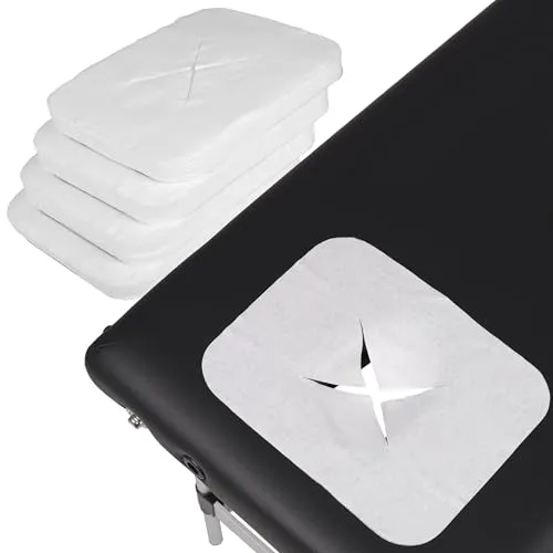 HABYS Nasenschlitztücher für Massageliege | Ultraweiche Einweg-Gesichtsauflagen