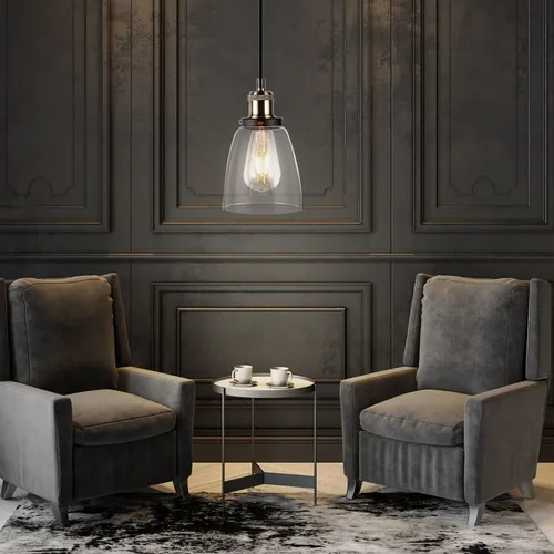 Pendellampe Hängeleuchte für Esstisch und Wohnzimmer - Moderne Hängeleuchte aus Metall und Glas, mit warmweißem LED-Licht für eine gemütliche Atmosphäre. Ideal für Esszimmer, Wohnzimmer und Arbeitszimmer.