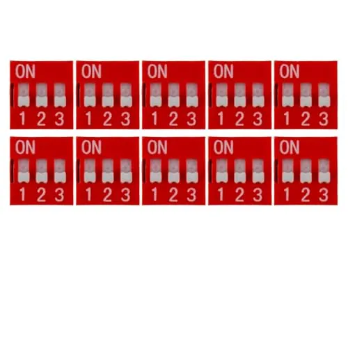 10x DIP-Schalter 3 polig Kodierschalter Schiebeschalter