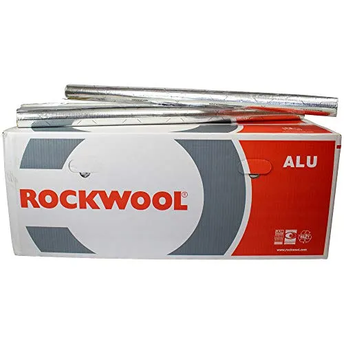 Steinwolle Rohrisolierung Rockwool 800 alu 76 x 40 mm 50% EnEV