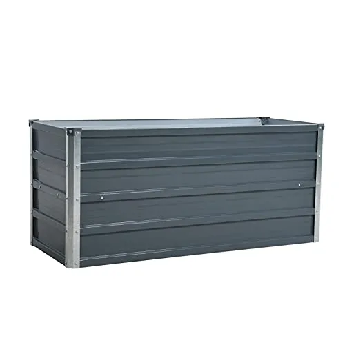 ESTEXO Hochbeet aus Metall 100x40x45 cm - Hochbeet aus verzinktem Stahl, witterungsbeständig und ideal für Gemüse, Kräuter und Blumen; einfach zu montieren und in eleganter Anthrazitfarbe (RAL7016) erhältlich.